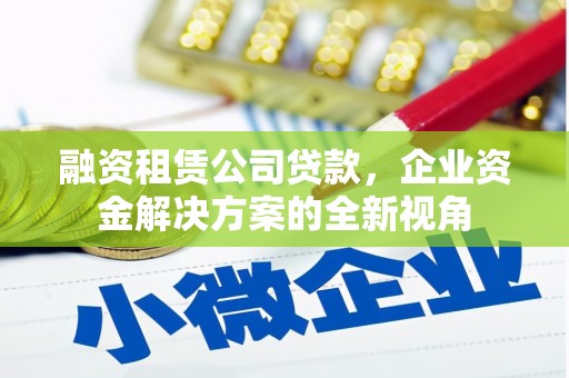 商南融资租赁公司贷款，企业资金解决方案的全新视角