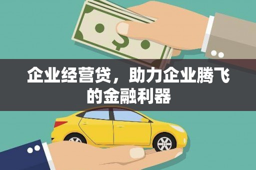 商南企业经营贷，助力企业腾飞的金融利器