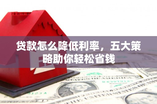 商南贷款怎么降低利率，五大策略助你轻松省钱