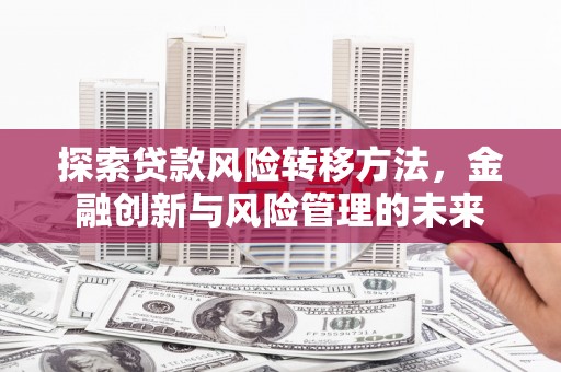 商南探索贷款风险转移方法，金融创新与风险管理的未来