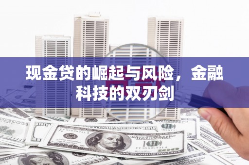 商南现金贷的崛起与风险，金融科技的双刃剑