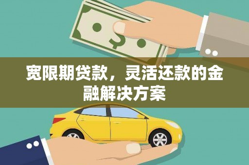 商南宽限期贷款，灵活还款的金融解决方案