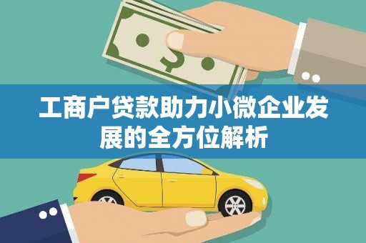 商南工商户贷款助力小微企业发展的全方位解析