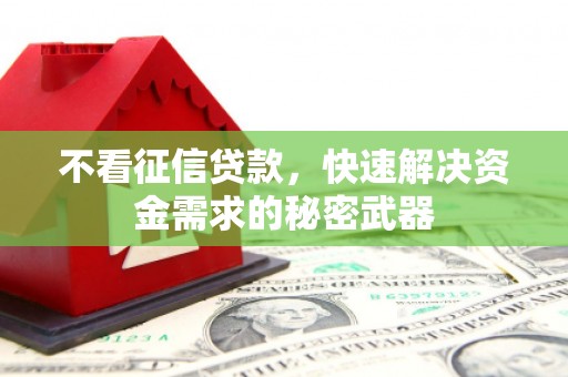 商南不看征信贷款，快速解决资金需求的秘密武器