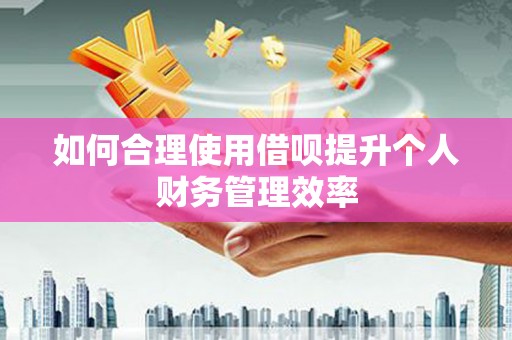 商南如何合理使用借呗提升个人财务管理效率