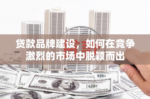 商南贷款品牌建设，如何在竞争激烈的市场中脱颖而出
