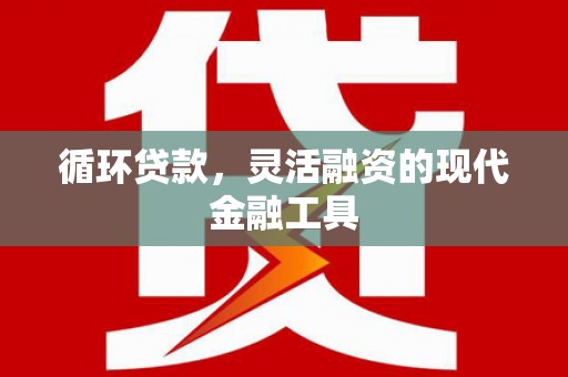商南循环贷款，灵活融资的现代金融工具