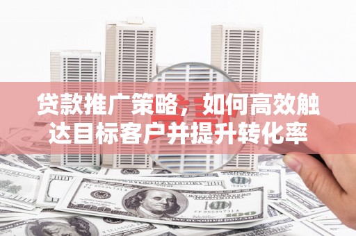 商南贷款推广策略，如何高效触达目标客户并提升转化率