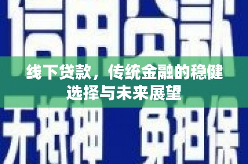 商南线下贷款，传统金融的稳健选择与未来展望