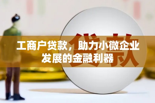 商南工商户贷款，助力小微企业发展的金融利器