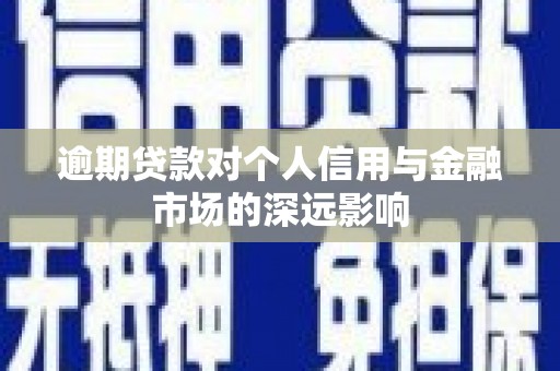 商南逾期贷款对个人信用与金融市场的深远影响