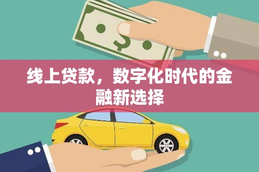 商南线上贷款，数字化时代的金融新选择