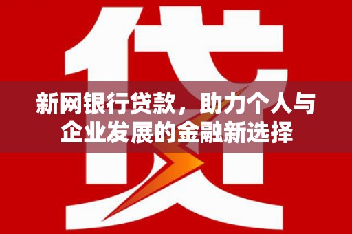 商南新网银行贷款，助力个人与企业发展的金融新选择