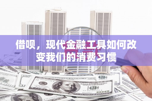 商南借呗，现代金融工具如何改变我们的消费习惯