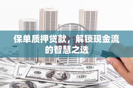 商南保单质押贷款，解锁现金流的智慧之选