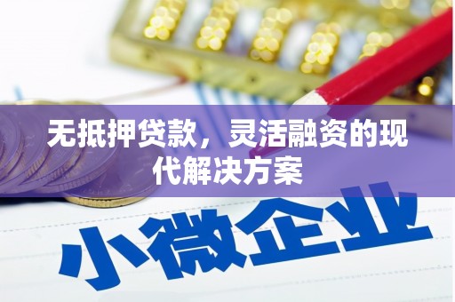商南无抵押贷款，灵活融资的现代解决方案